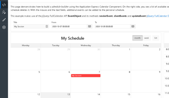 Calendar region Date Selected DA and highlight date selection using Javascript